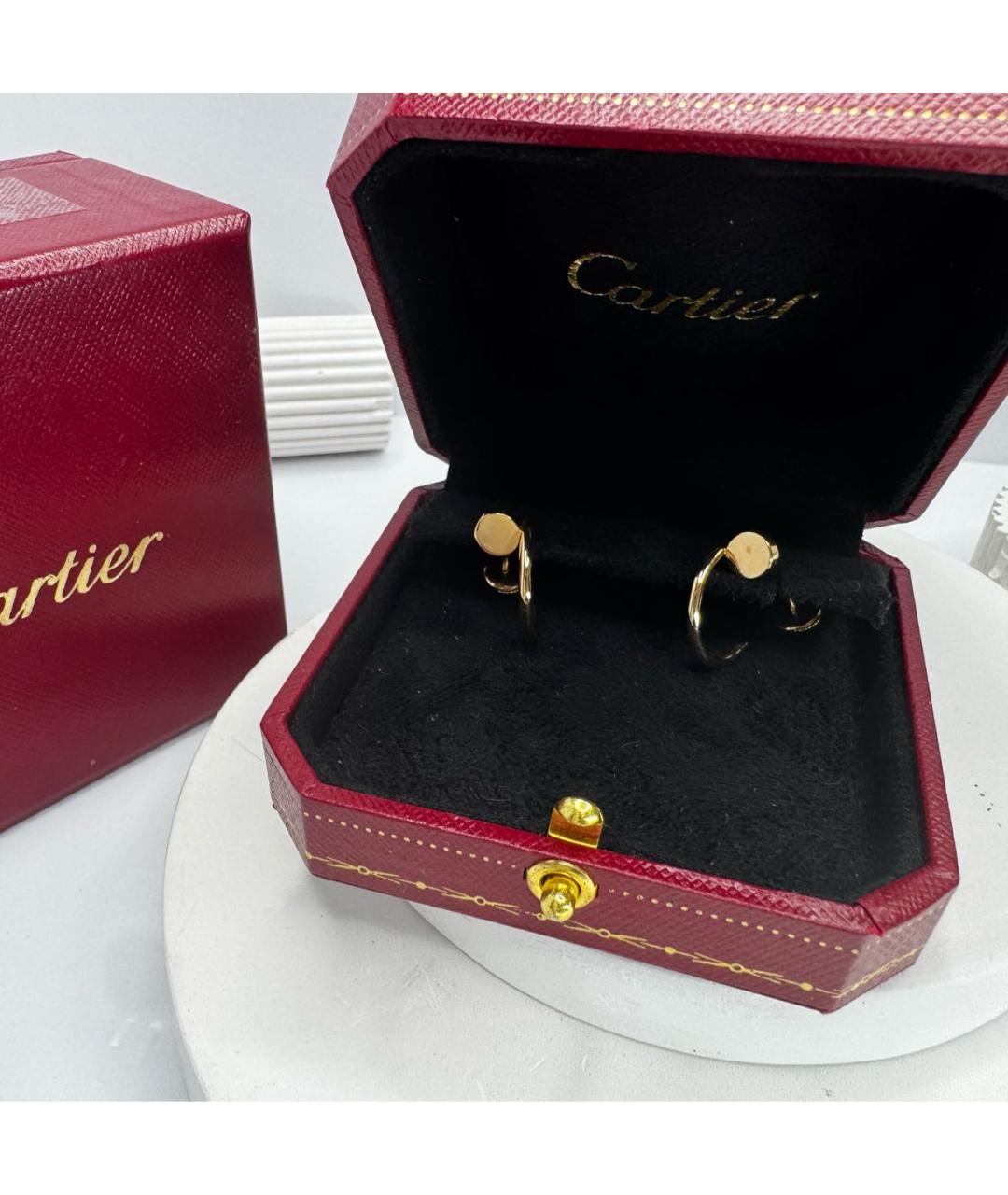 CARTIER Желтые серьги из желтого золота, фото 3