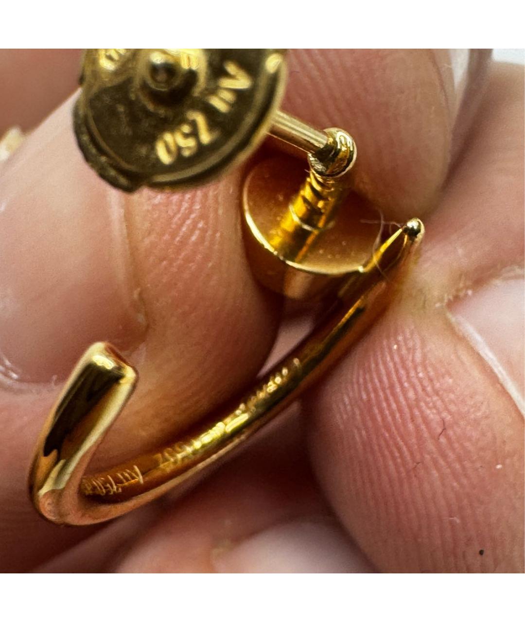 CARTIER Желтые серьги из желтого золота, фото 5