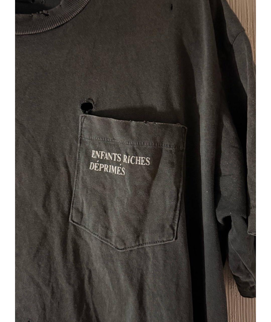 Enfants Riches Déprimés Антрацитовая футболка, фото 4