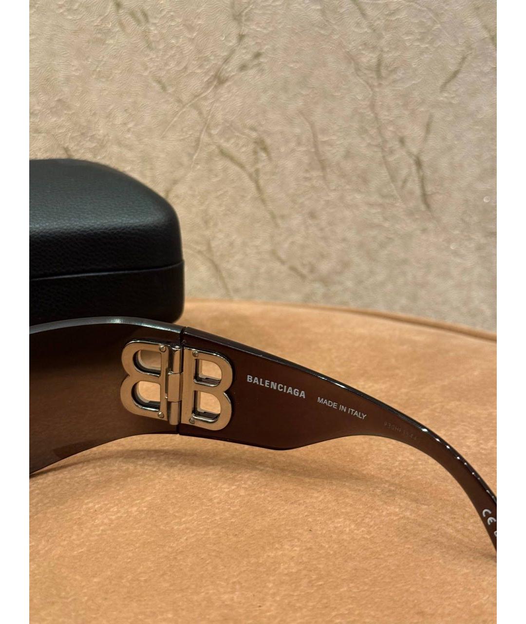 BALENCIAGA Черные пластиковые солнцезащитные очки, фото 5