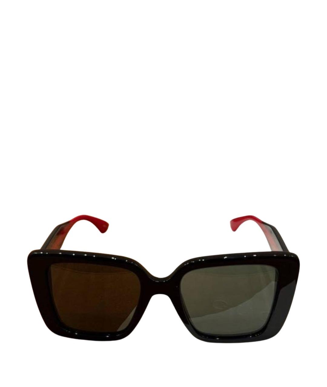 GUCCI Черные пластиковые солнцезащитные очки, фото 1