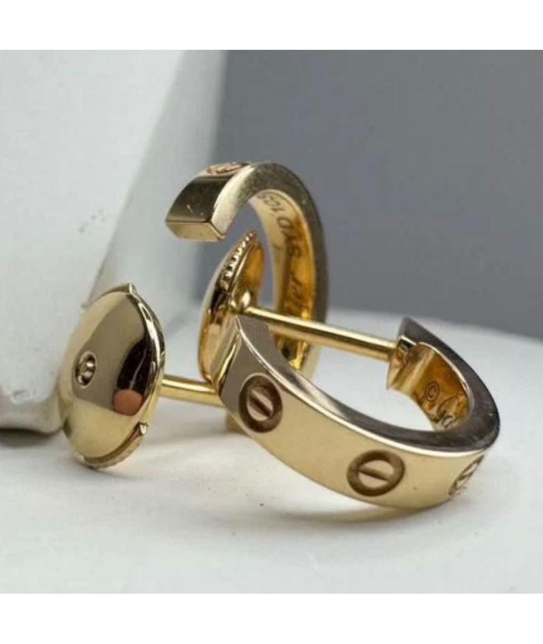 CARTIER Золотые серьги из розового золота, фото 6