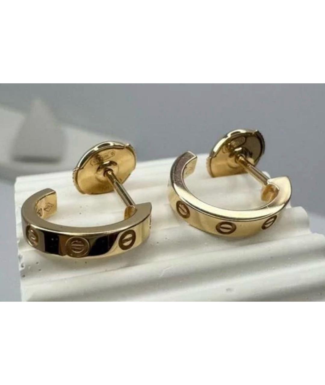 CARTIER Золотые серьги из розового золота, фото 4