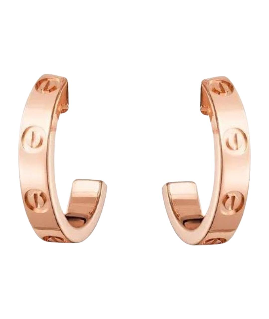 CARTIER Золотые серьги из розового золота, фото 1