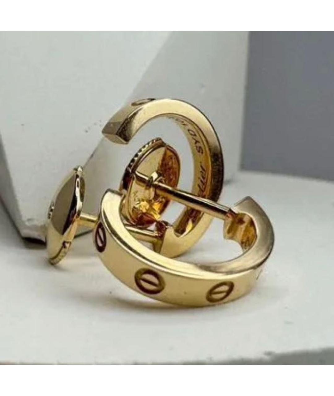 CARTIER Золотые серьги из розового золота, фото 5