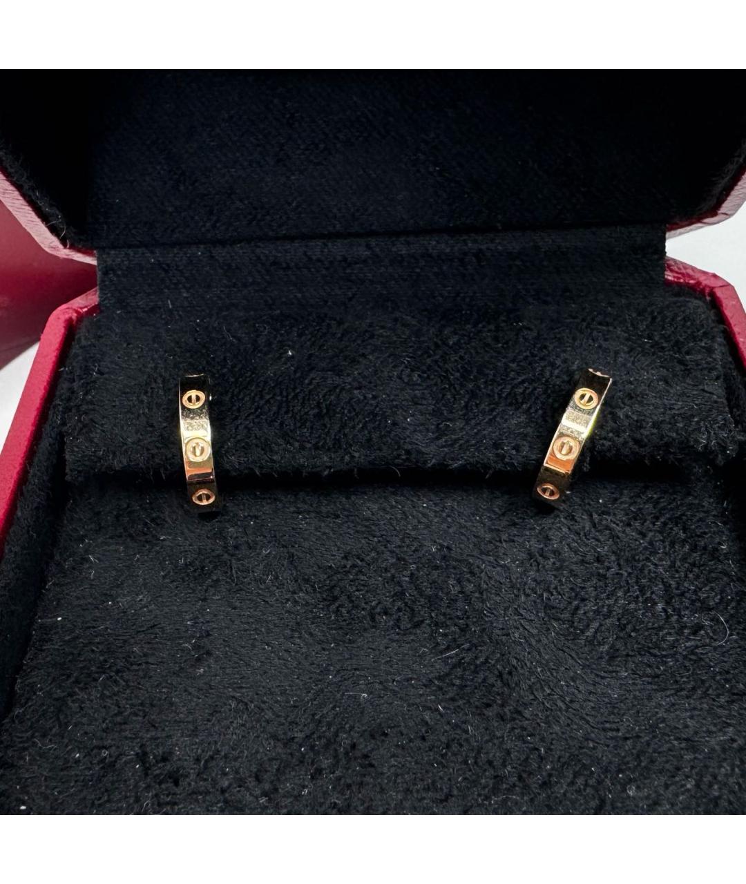 CARTIER Золотые серьги из розового золота, фото 3