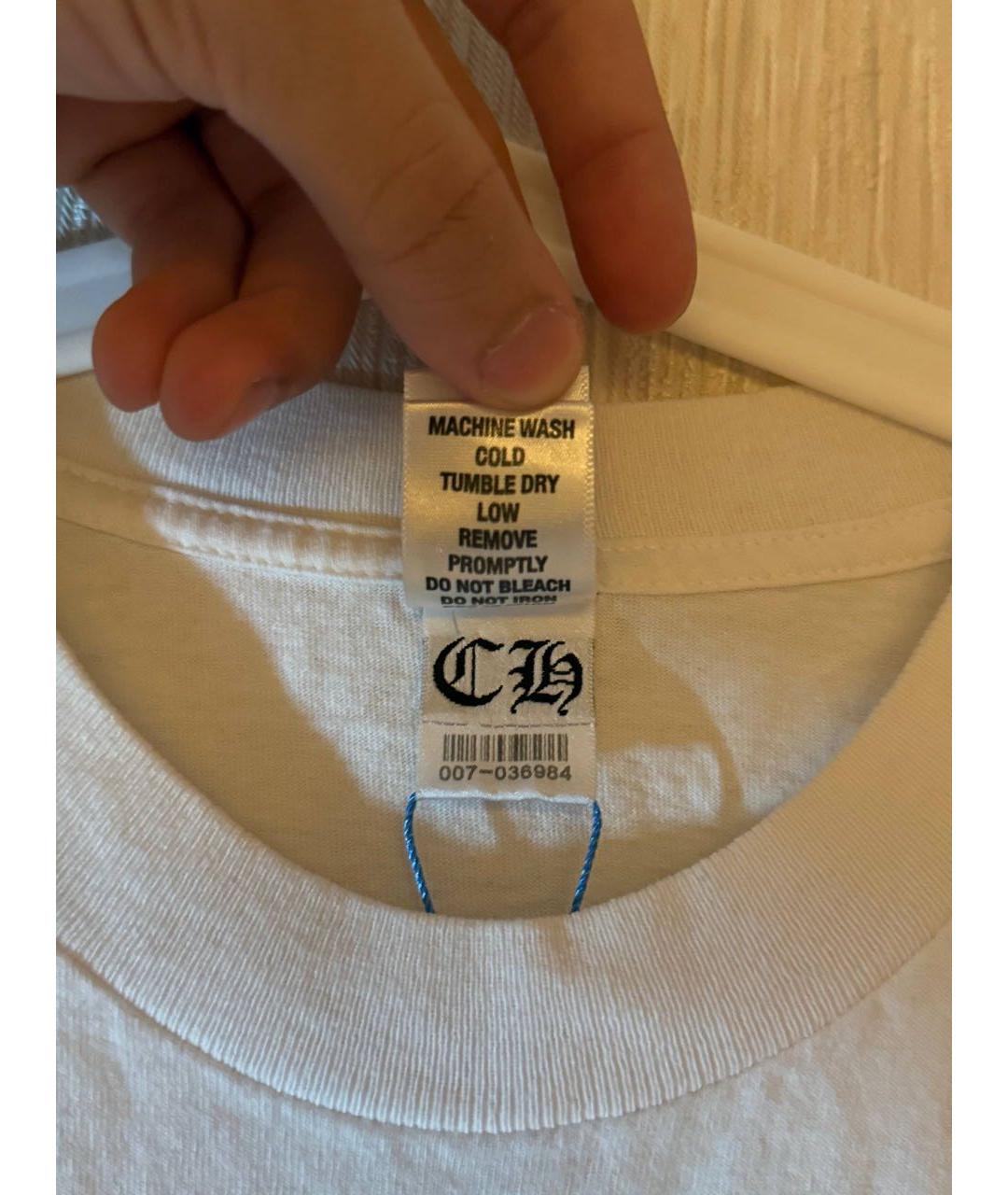 CHROME HEARTS Белая футболка, фото 6