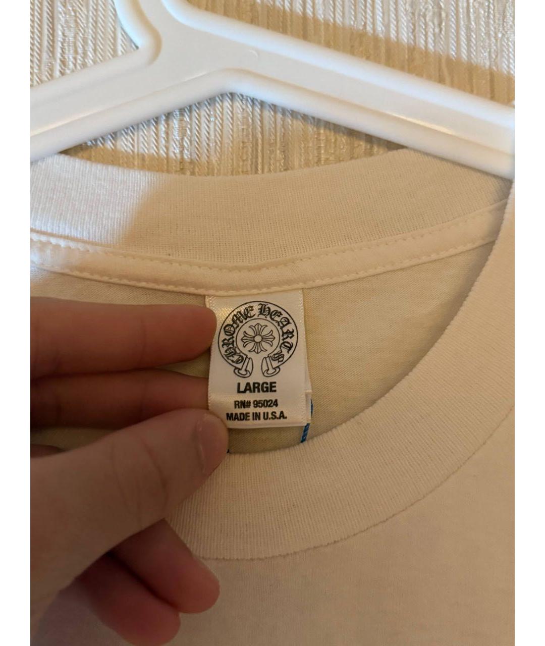 CHROME HEARTS Белая футболка, фото 7