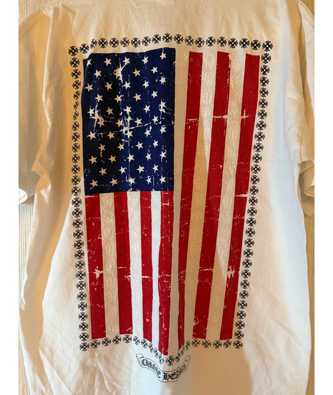 CHROME HEARTS Белая футболка, фото 4