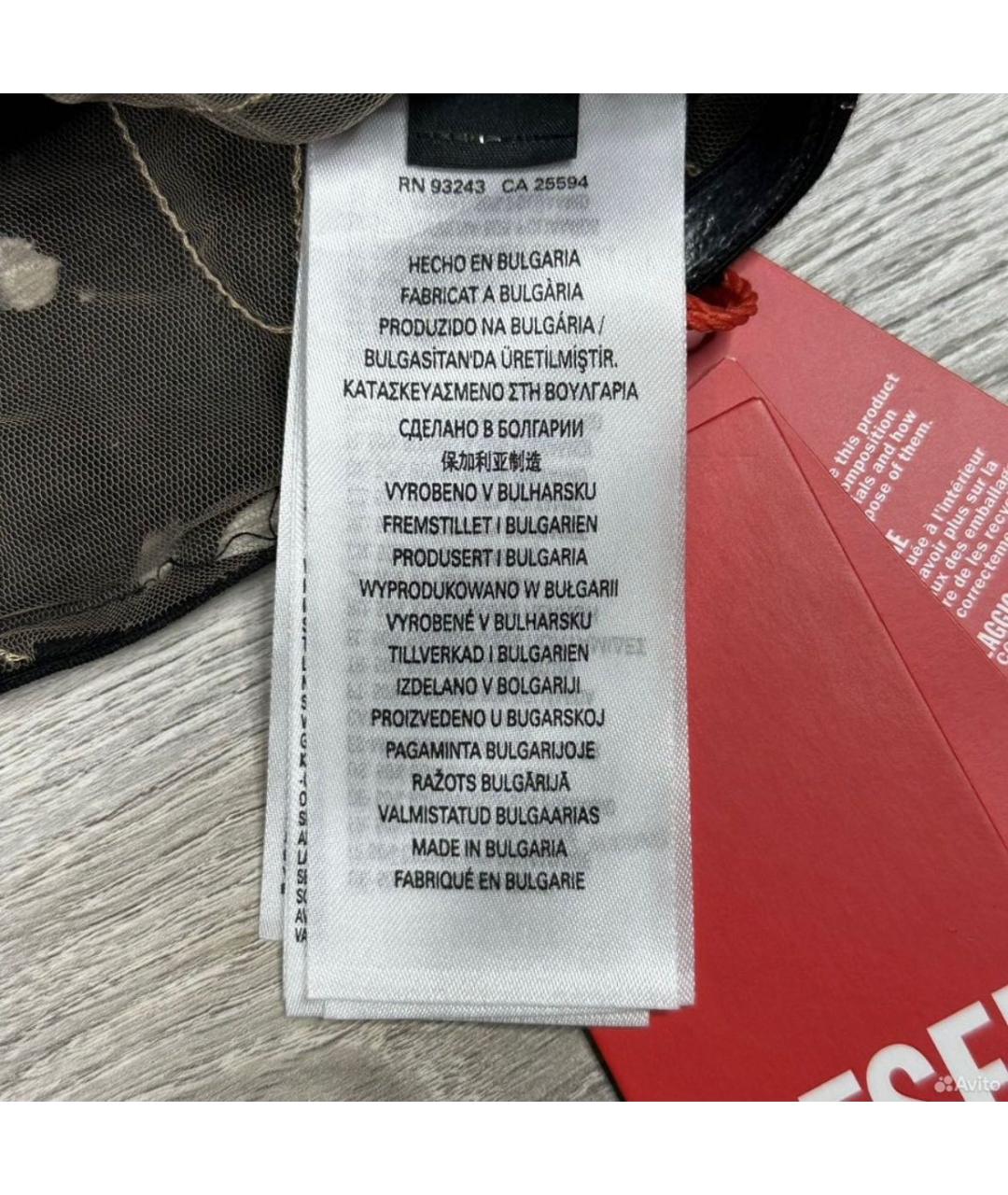 DIESEL Черная полиэстеровая майка, фото 6