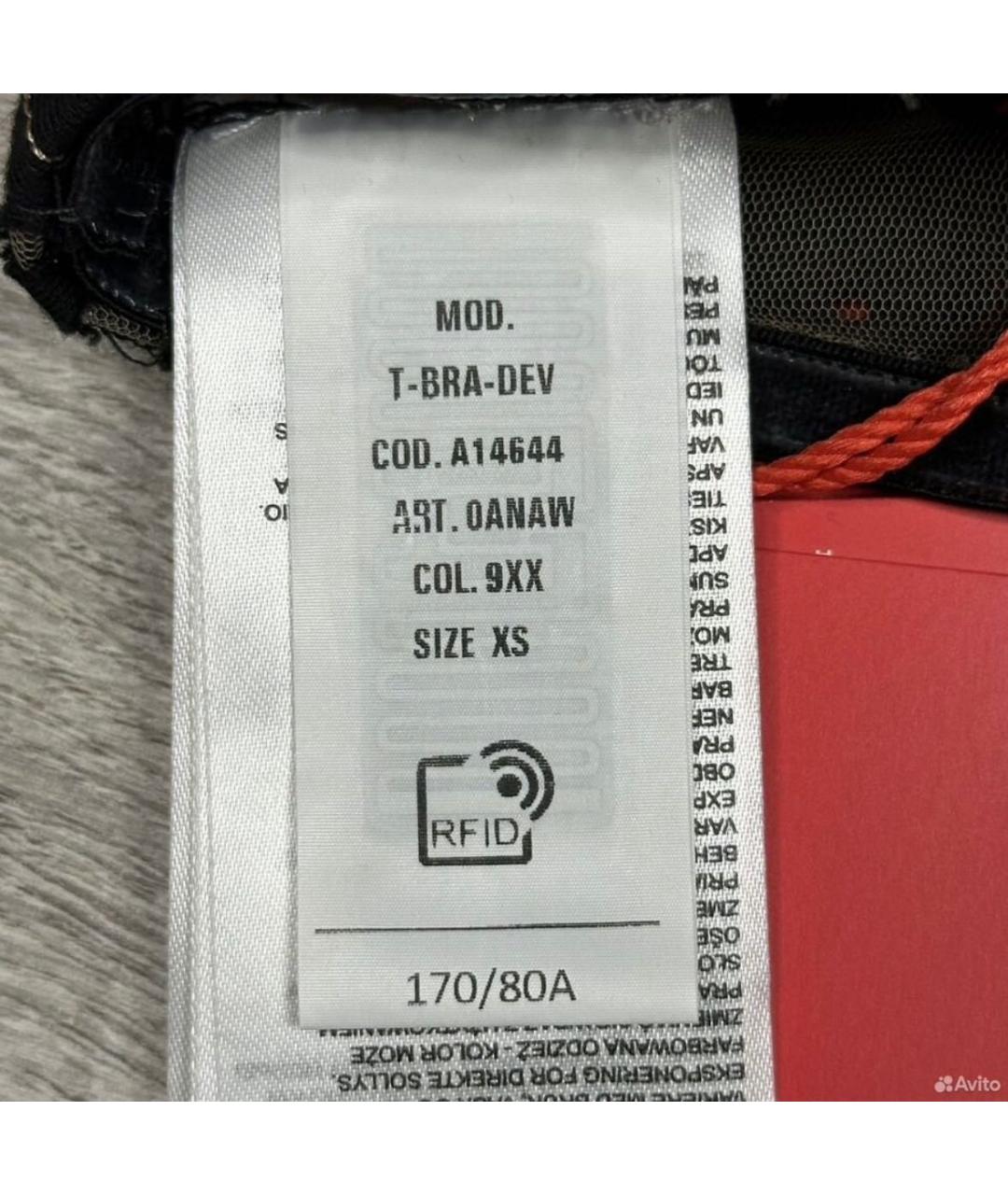 DIESEL Черная полиэстеровая майка, фото 7