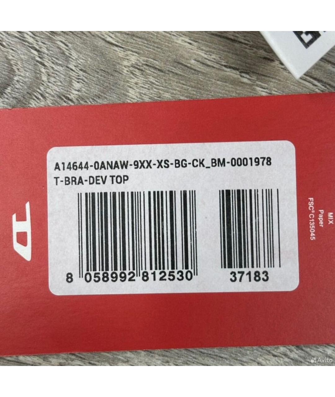 DIESEL Черная полиэстеровая майка, фото 4