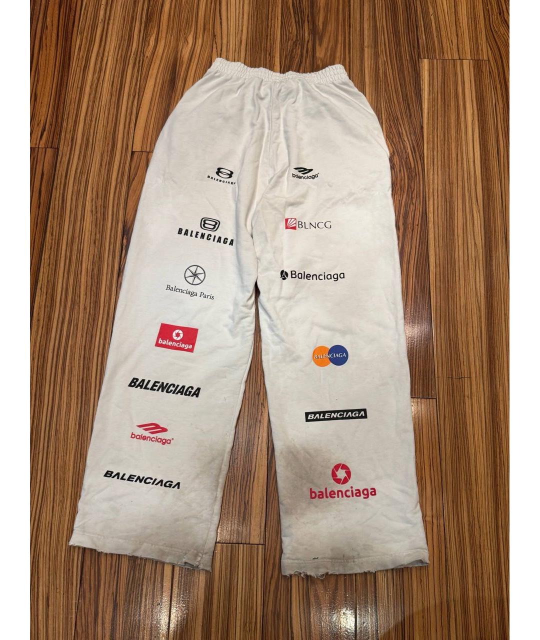 BALENCIAGA Белые повседневные брюки, фото 2