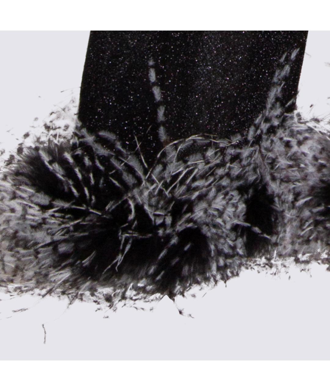 OSEREE Черные полиамидовые прямые брюки, фото 3