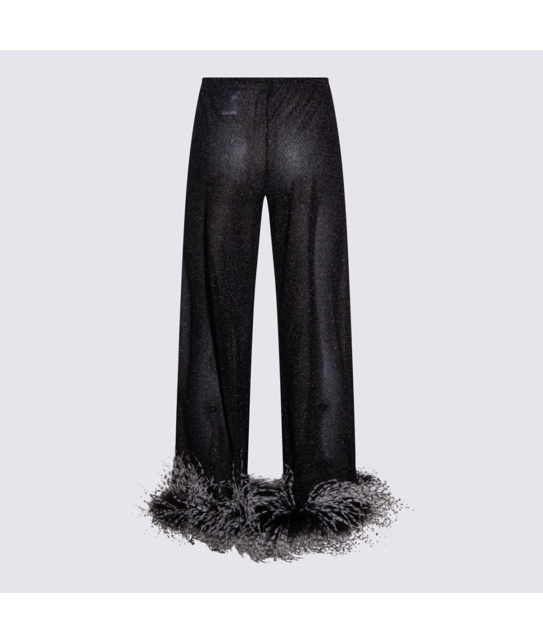 OSEREE Черные полиамидовые прямые брюки, фото 2