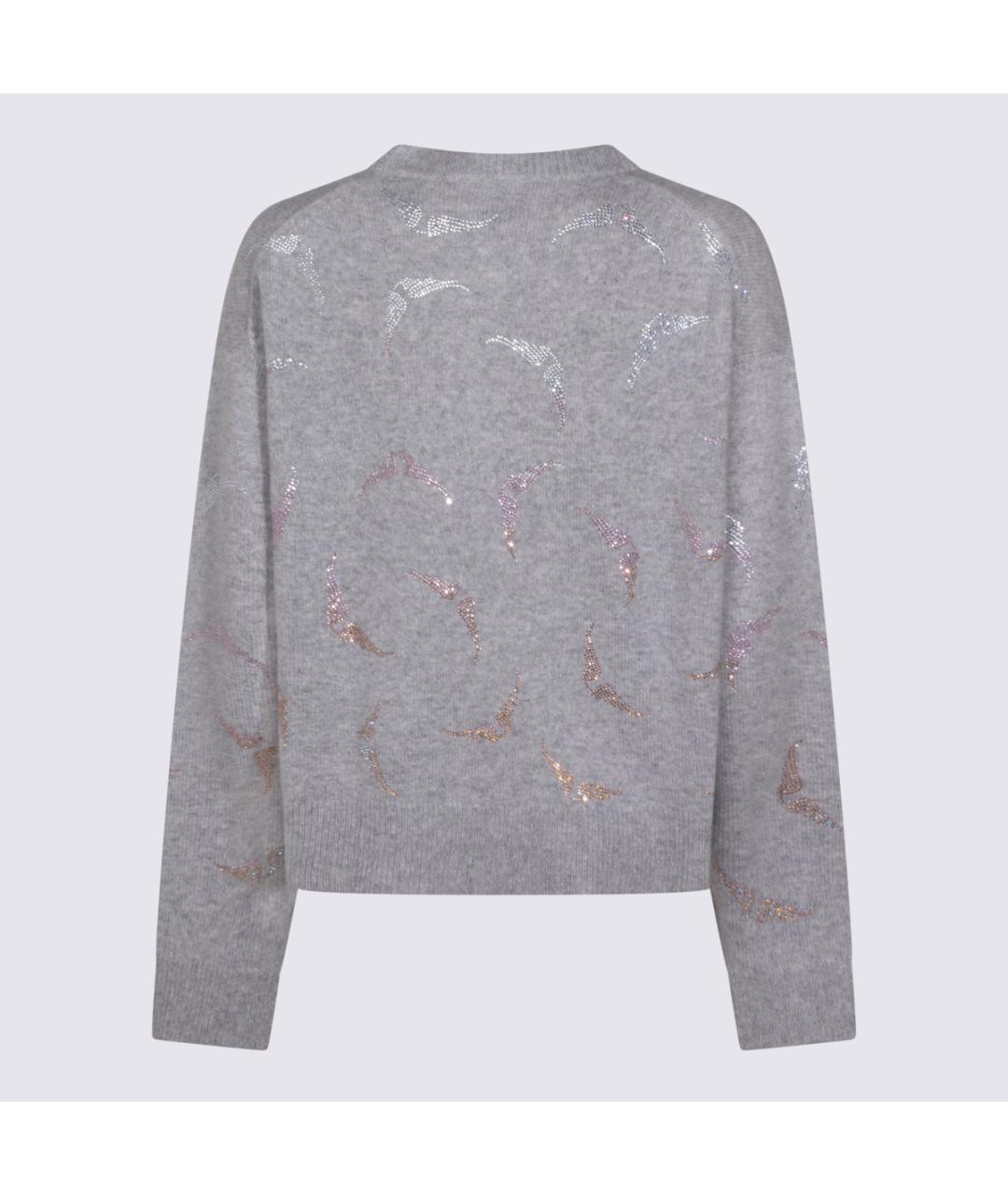 ZADIG & VOLTAIRE Серый кашемировый джемпер / свитер, фото 2