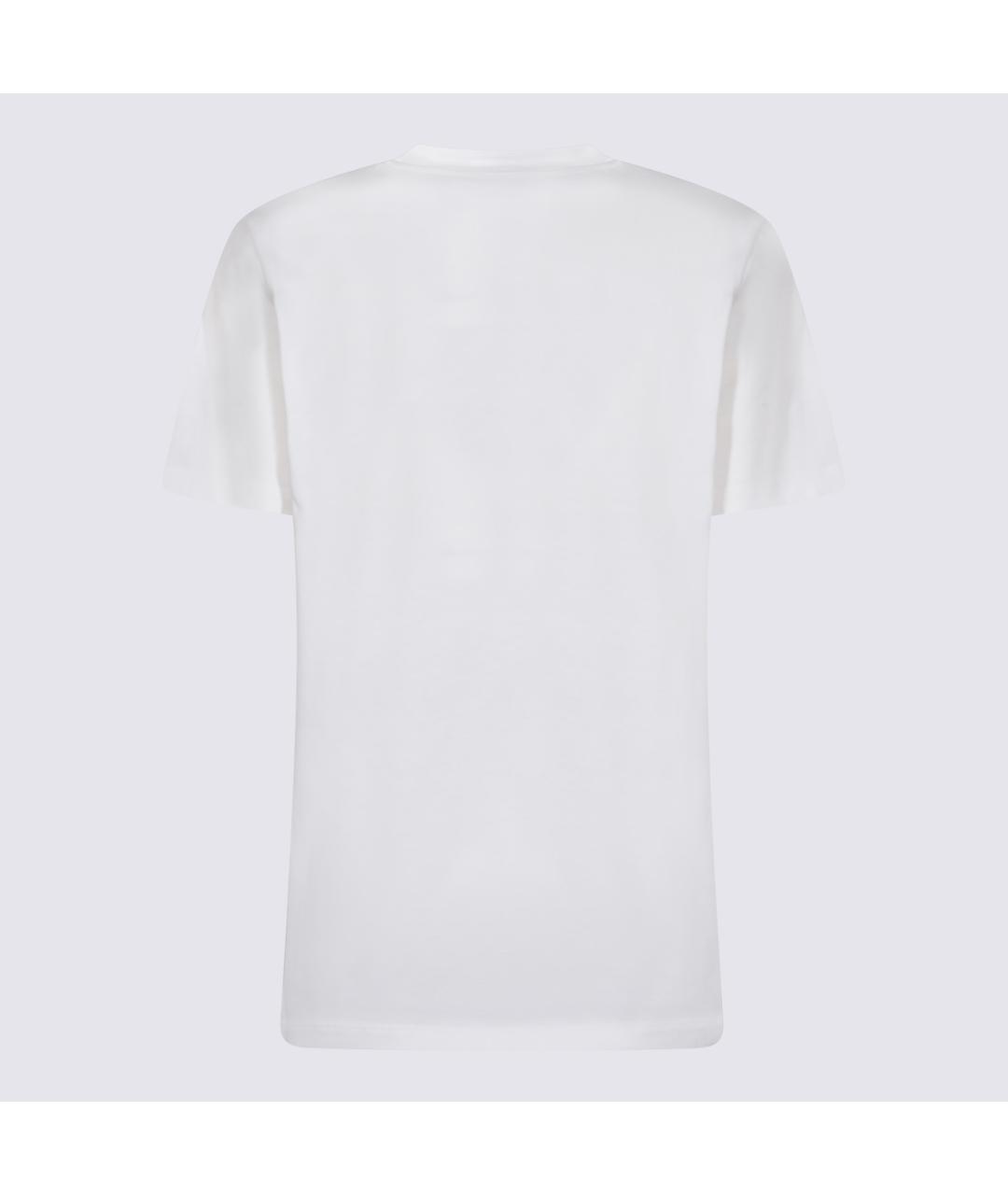 BLUMARINE Белая хлопковая футболка, фото 2