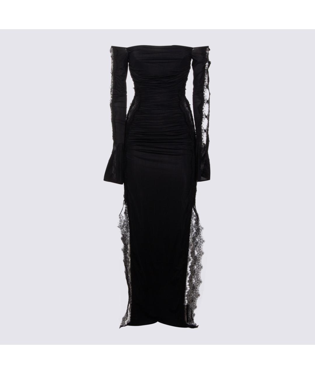 BLUMARINE Черное вискозное платье, фото 5