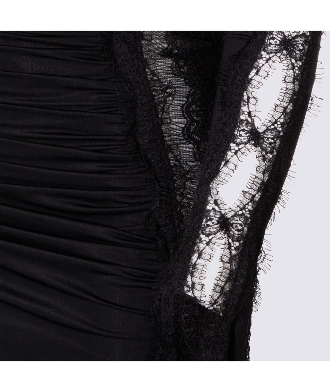 BLUMARINE Черное вискозное платье, фото 3