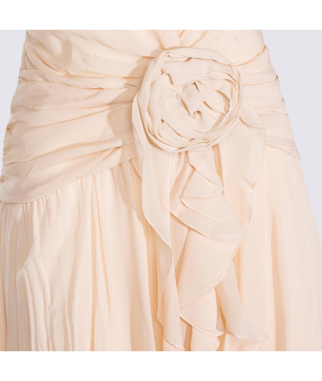 BLUMARINE Розовое вискозное вечернее платье, фото 3