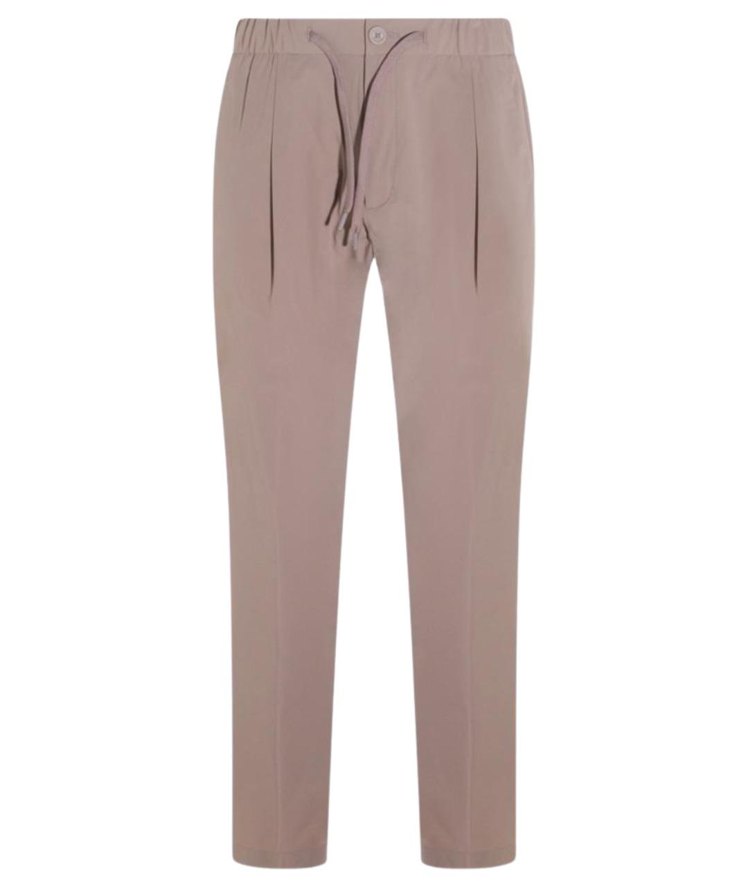 HERNO Серые полиамидовые повседневные брюки, фото 1