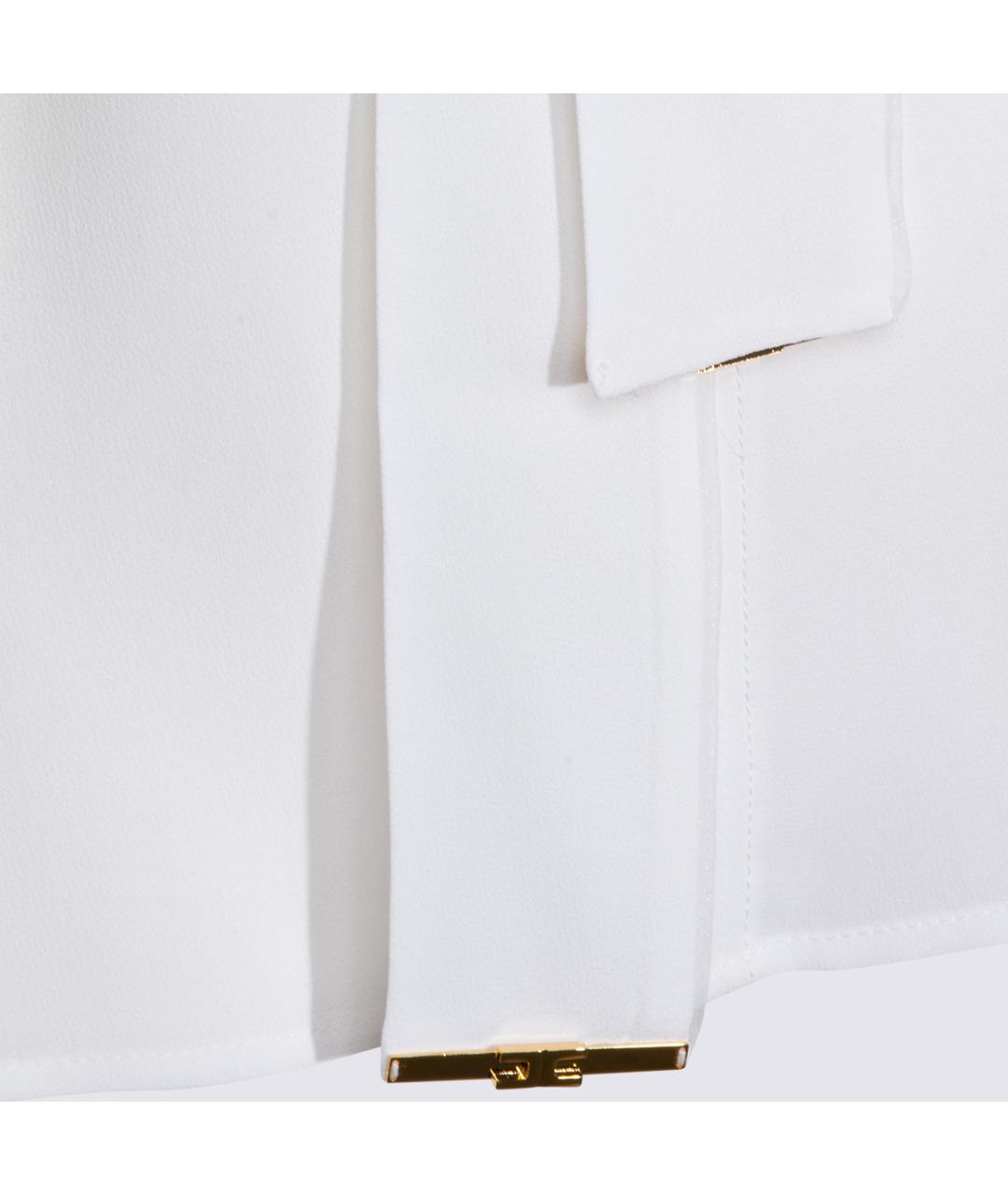 ELISABETTA FRANCHI Белая вискозная рубашка, фото 3