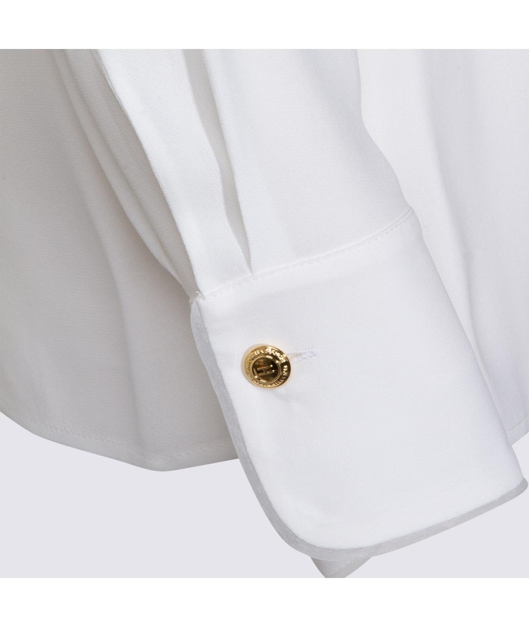 ELISABETTA FRANCHI Белая вискозная рубашка, фото 4