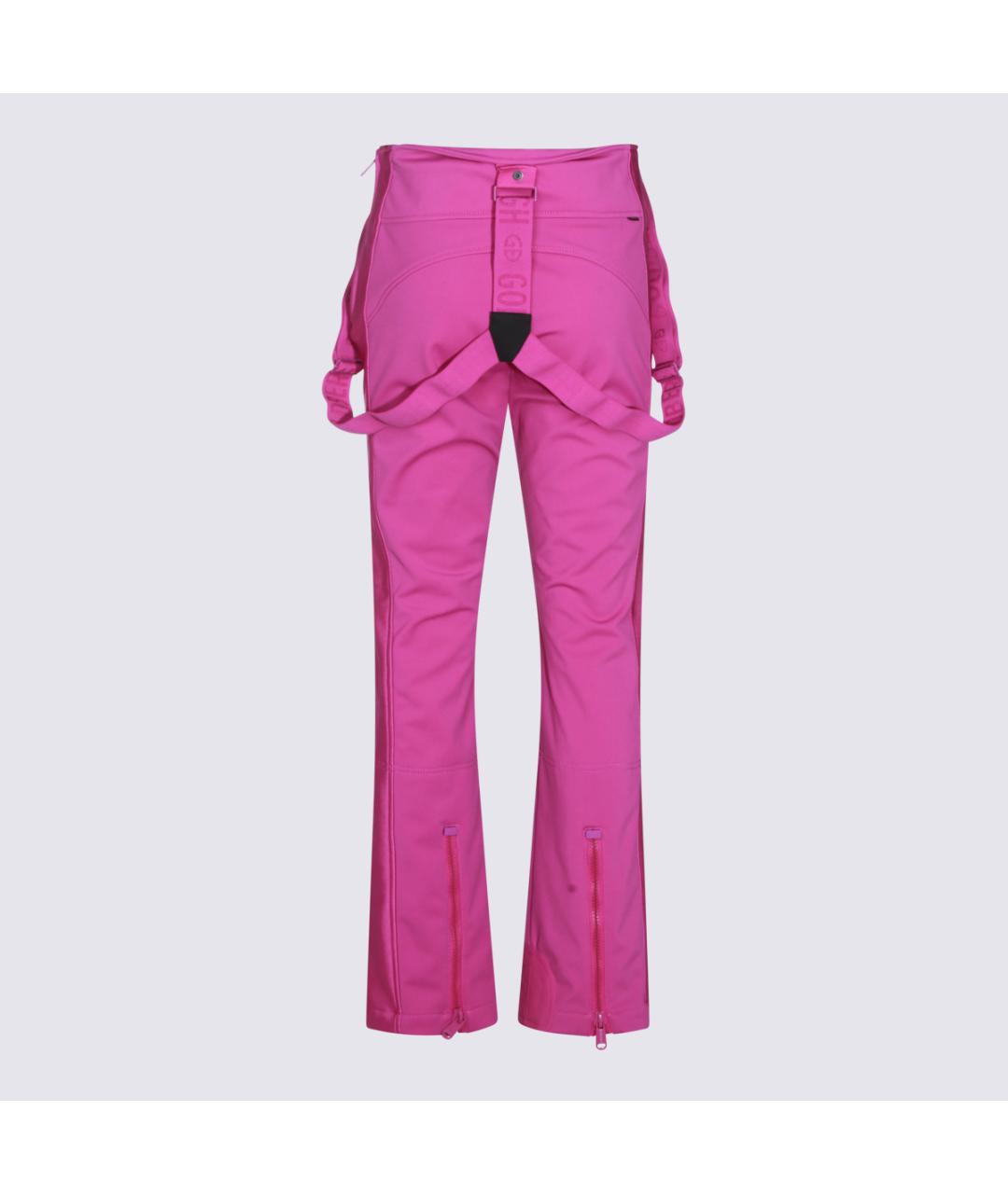 Goldbergh Фуксия полиамидовые прямые брюки, фото 2