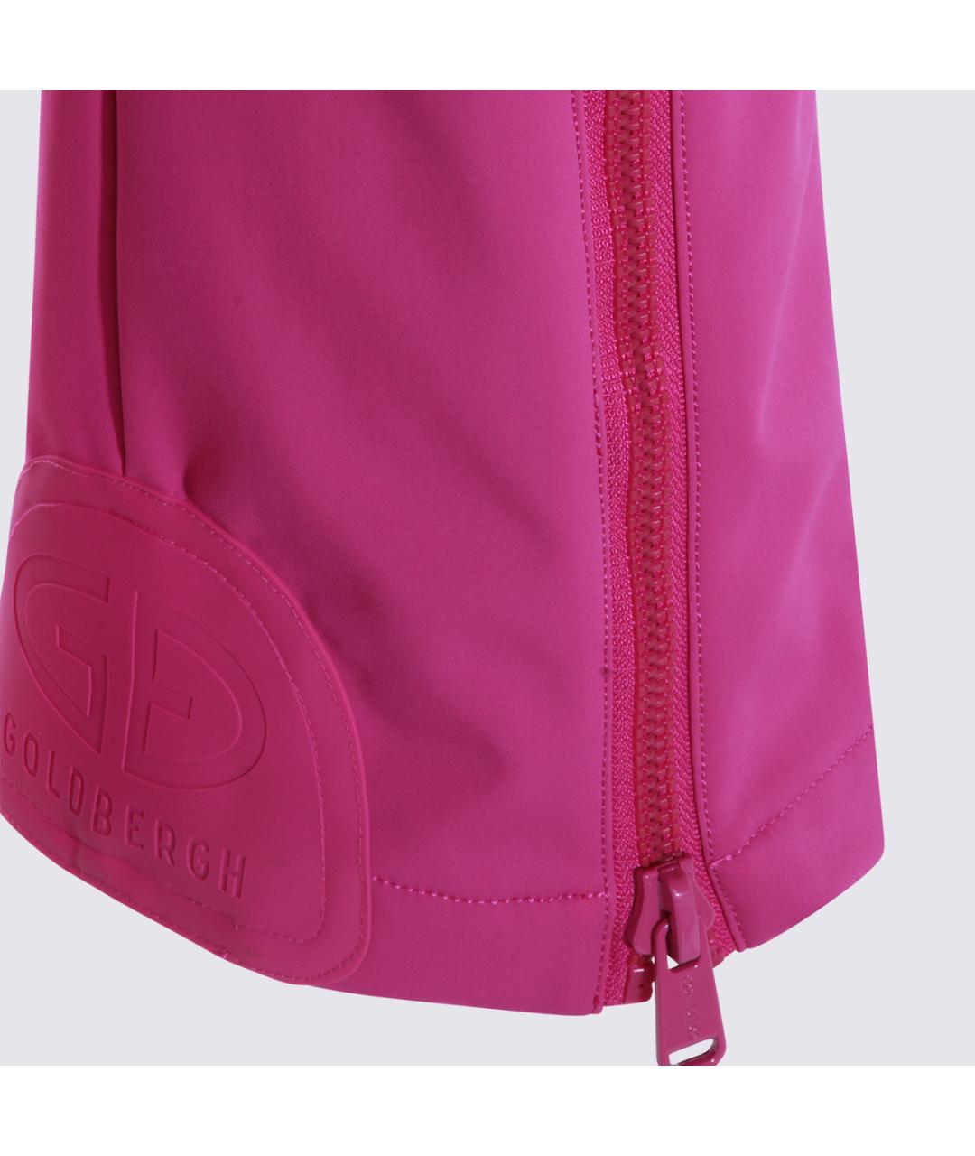 Goldbergh Фуксия полиамидовые прямые брюки, фото 4