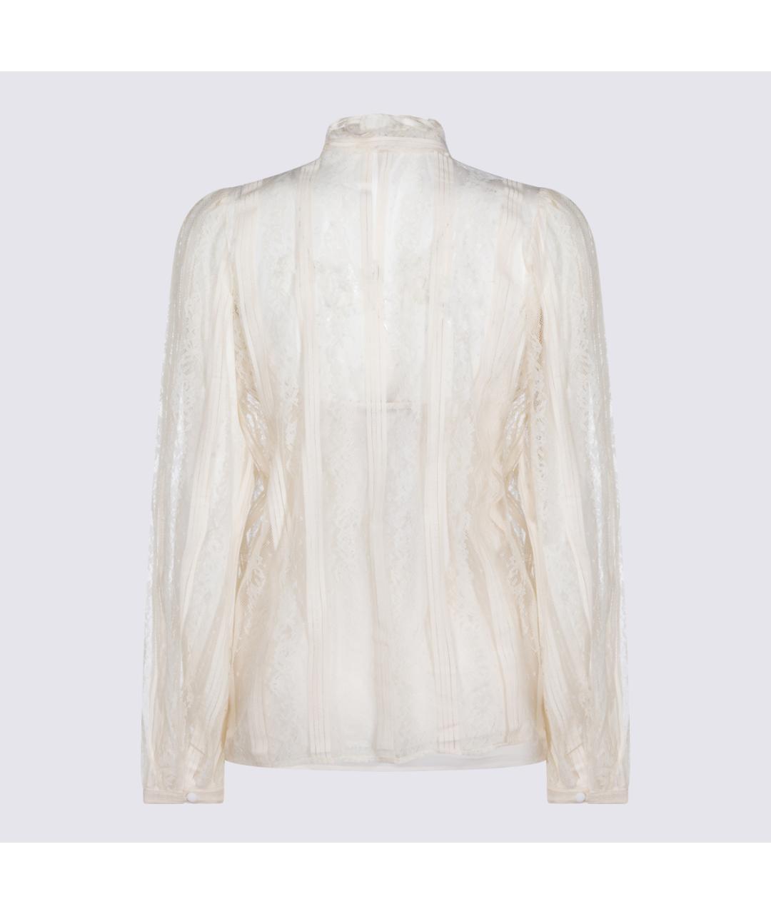 TWIN-SET Бежевая полиамидовая рубашка, фото 2