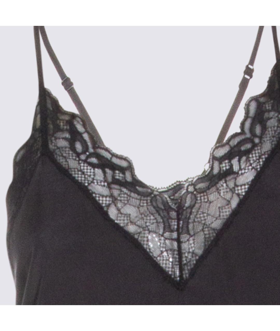 ZADIG & VOLTAIRE Черное шелковое платье, фото 4