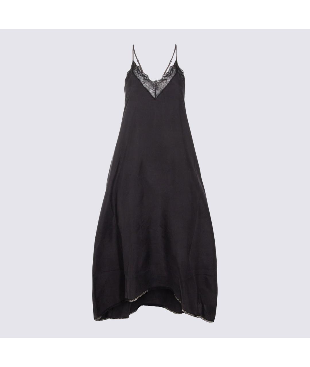 ZADIG & VOLTAIRE Черное шелковое платье, фото 3