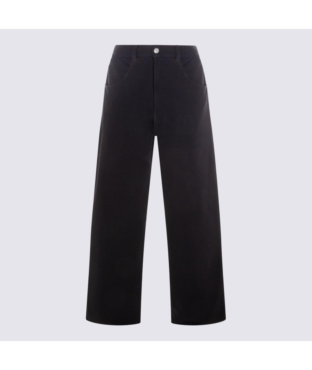 MM6 MAISON MARGIELA Черные хлопковые джинсы клеш, фото 4