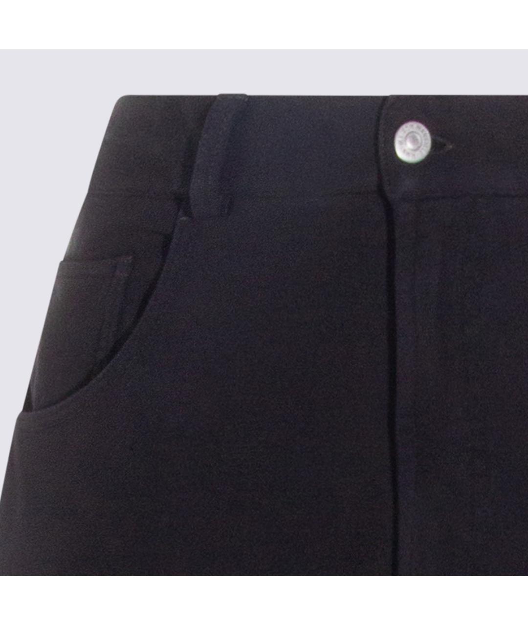 MM6 MAISON MARGIELA Черные хлопковые джинсы клеш, фото 3