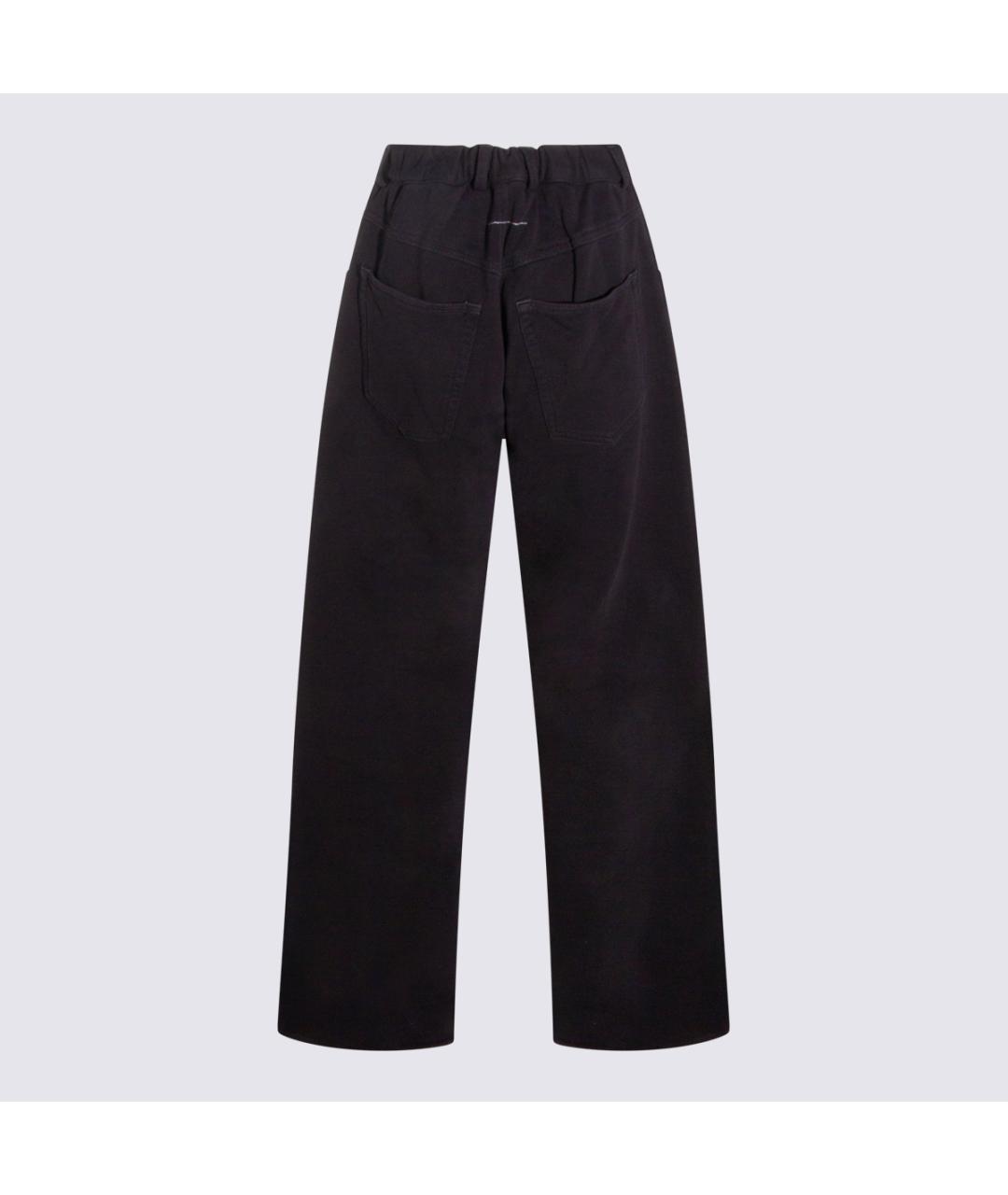 MM6 MAISON MARGIELA Черные хлопковые джинсы клеш, фото 2