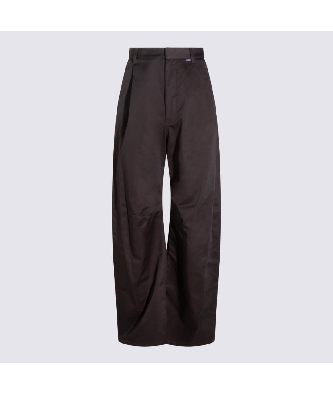 MM6 MAISON MARGIELA Серые полиэстеровые брюки широкие, фото 1