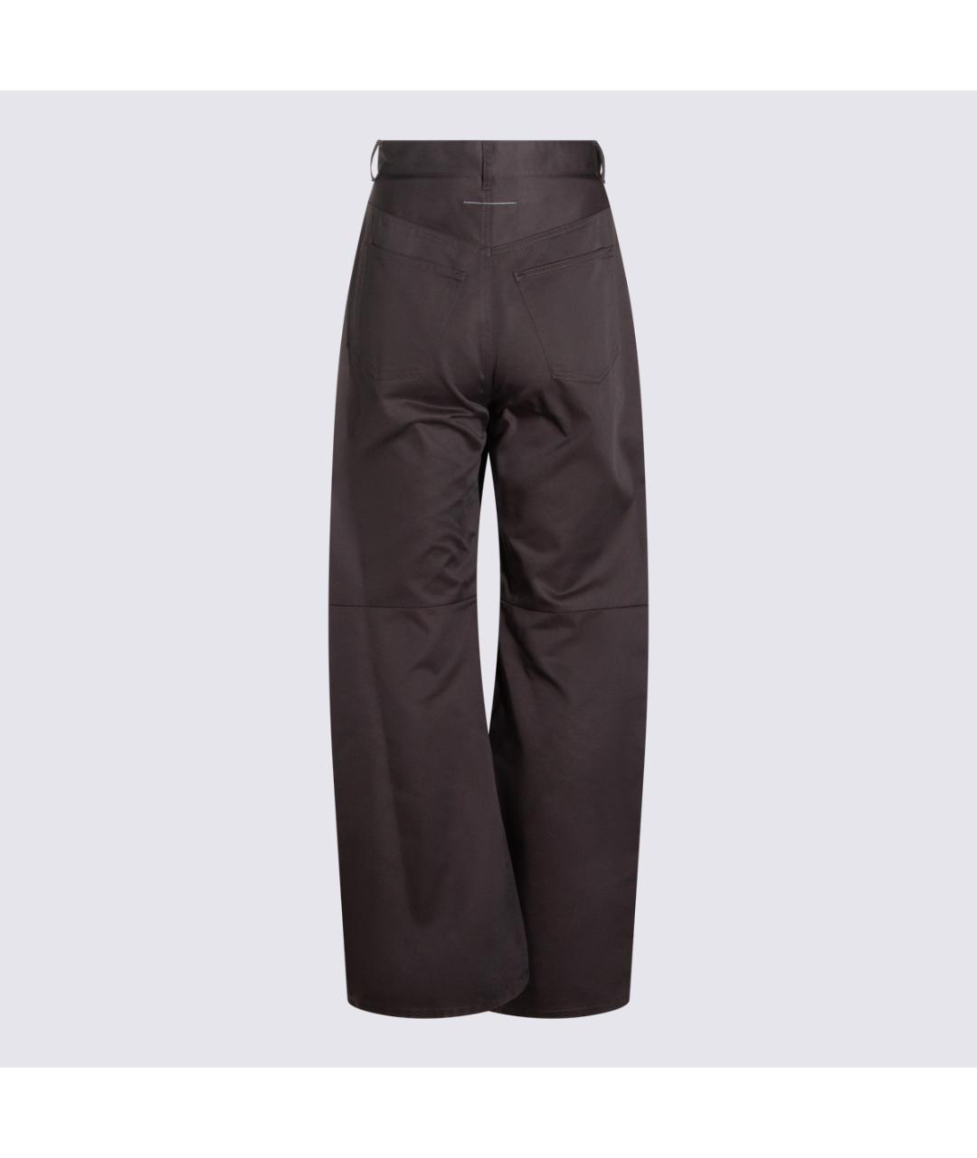 MM6 MAISON MARGIELA Серые полиэстеровые брюки широкие, фото 2