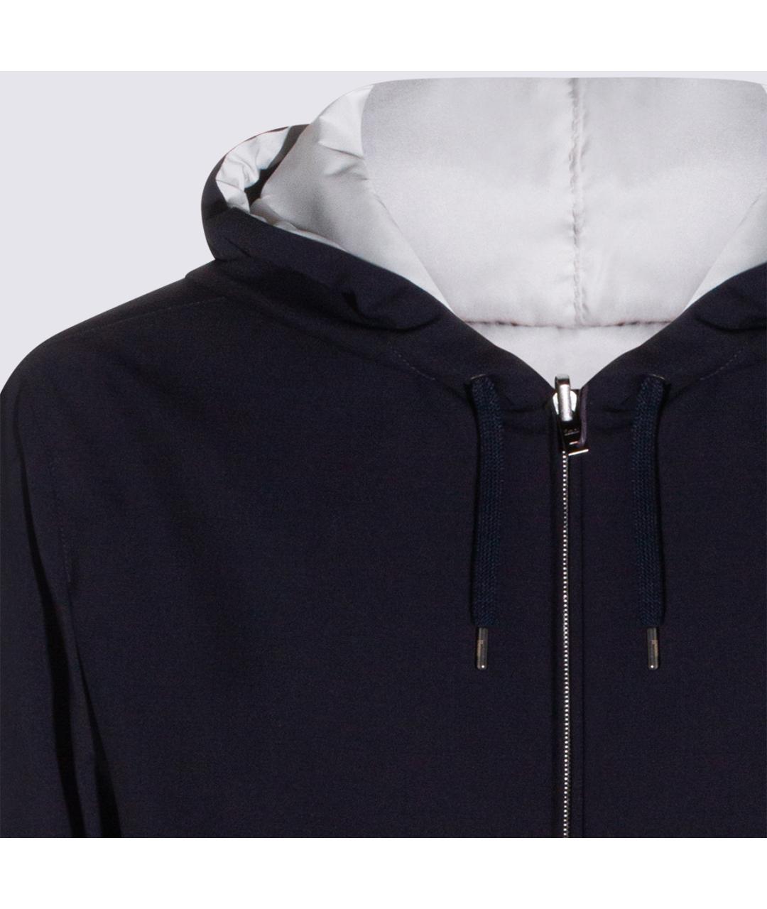 HERNO Темно-синяя полиамидовая куртка, фото 3