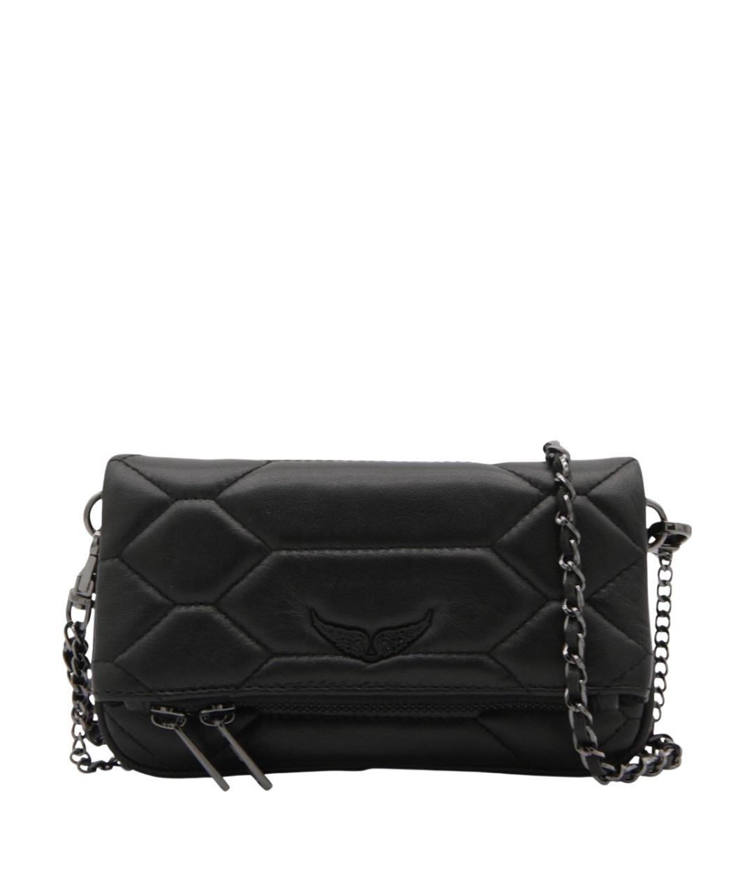 ZADIG & VOLTAIRE Черная кожаная сумка через плечо, фото 1