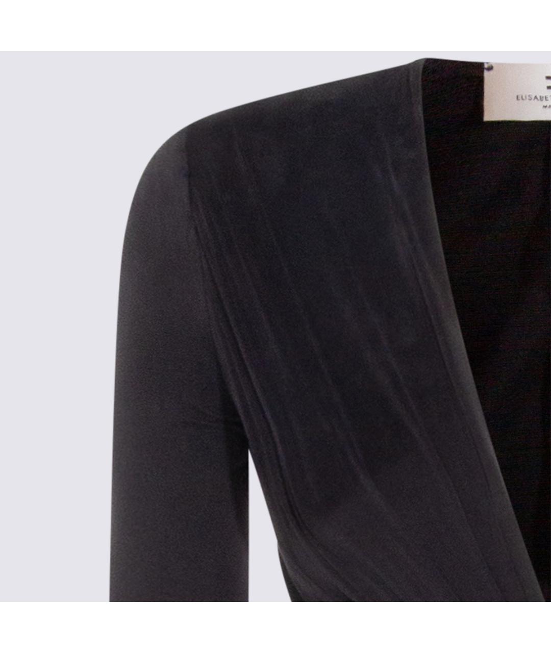 ELISABETTA FRANCHI Черное платье, фото 4