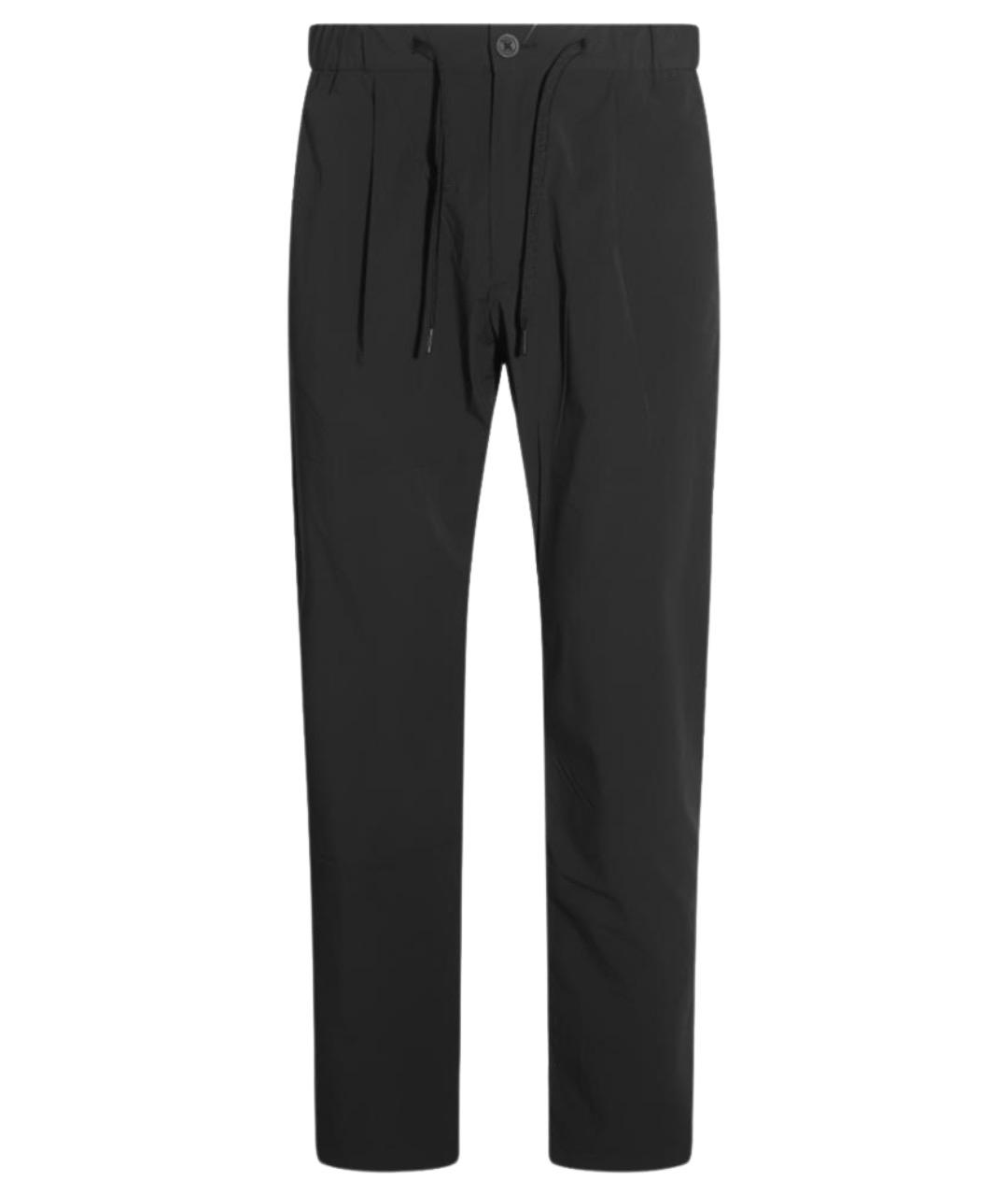 HERNO Черные полиэстеровые повседневные брюки, фото 1