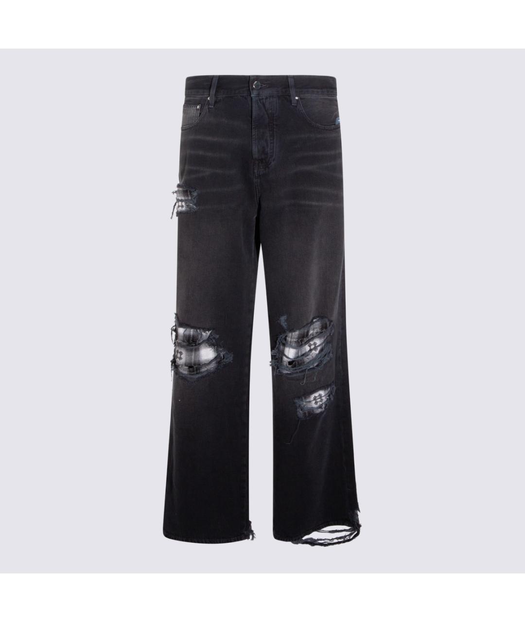 AMIRI Черные хлопковые прямые джинсы, фото 5