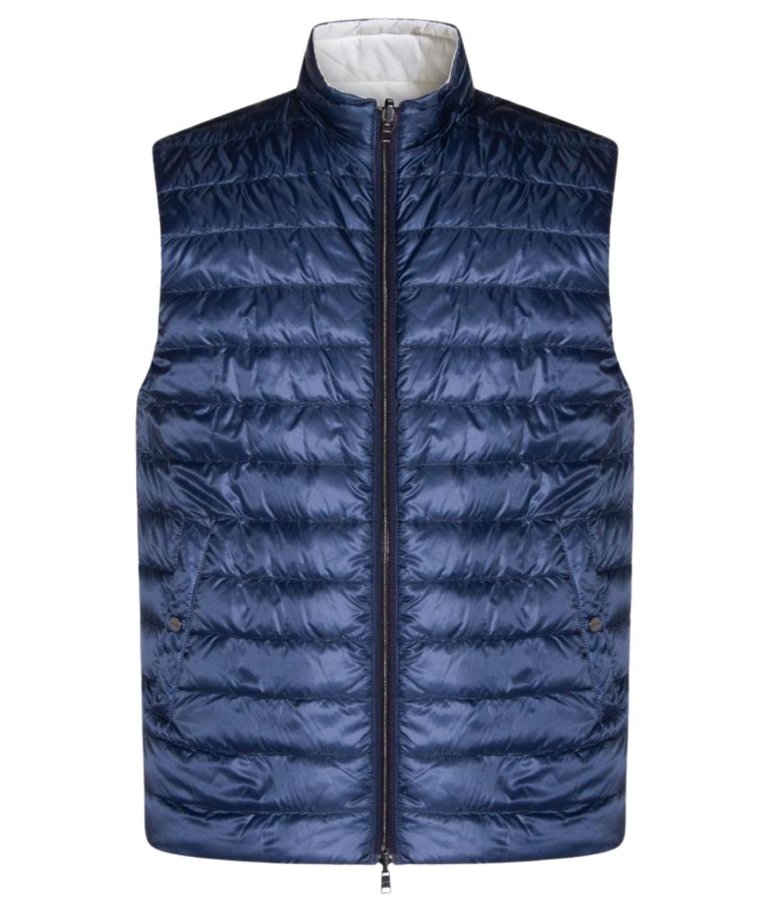HERNO Синий полиамидовый жилет, фото 1