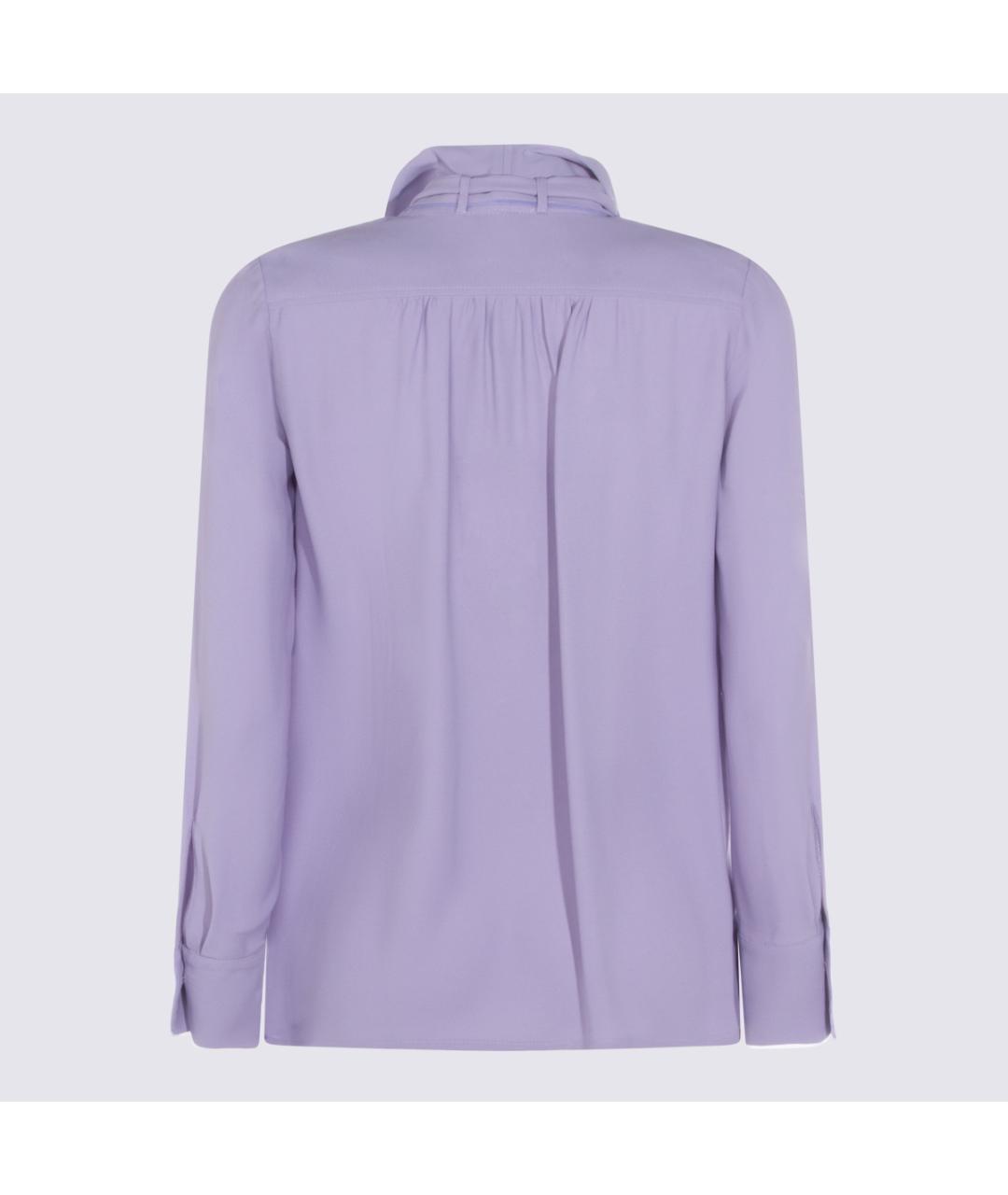 ELISABETTA FRANCHI Фиолетовая вискозная рубашка, фото 2