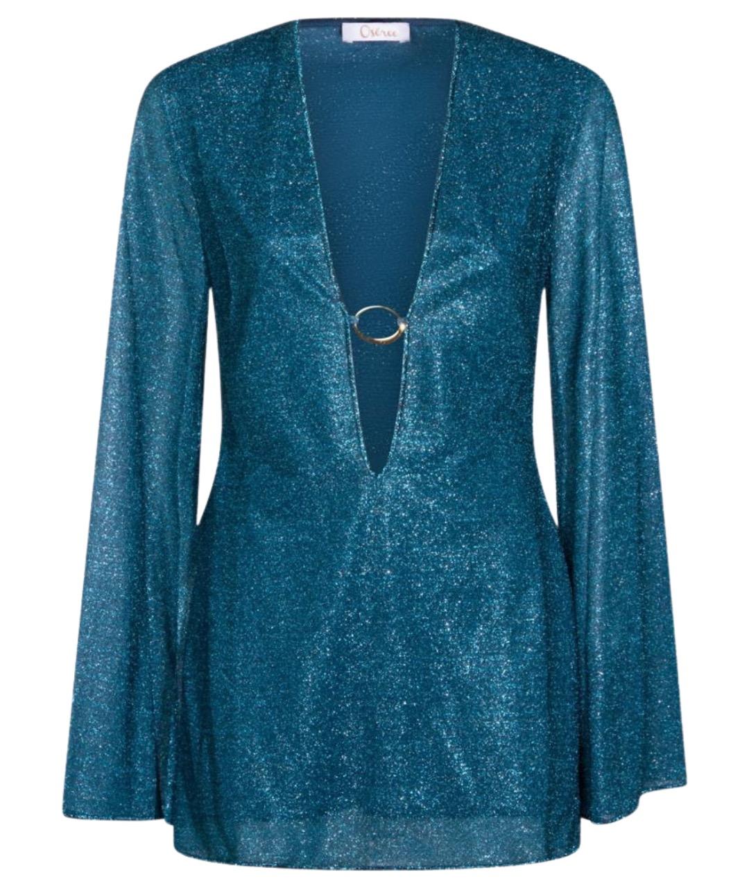 OSEREE Синее полиамидовое коктейльное платье, фото 1