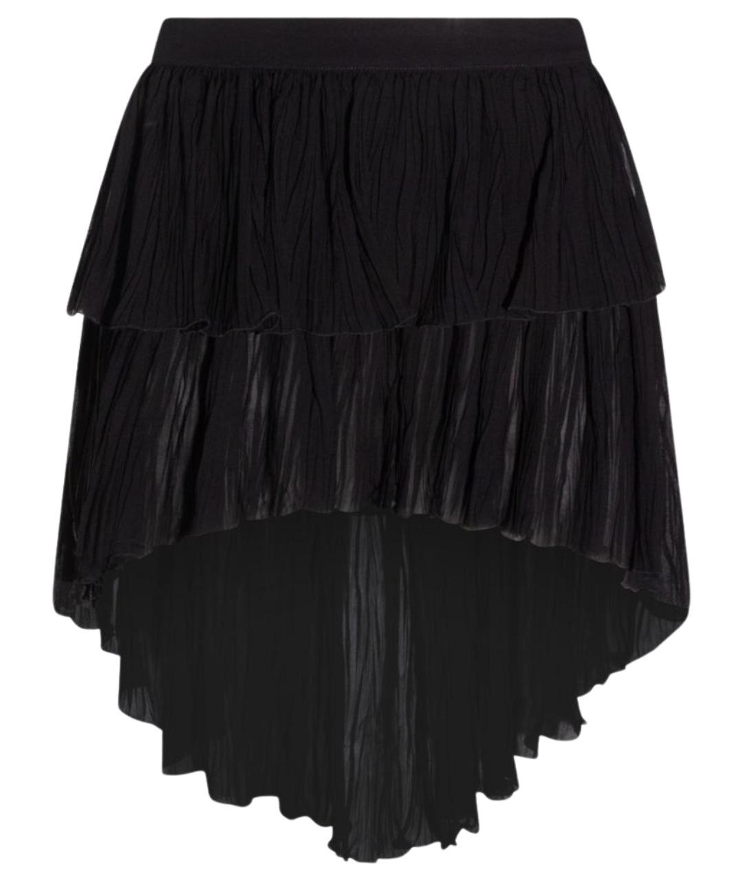 BLUMARINE Черная вискозная юбка мини, фото 1