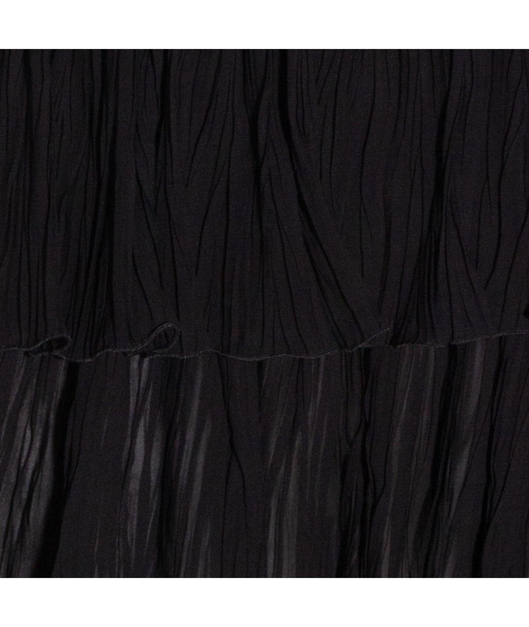 BLUMARINE Черная вискозная юбка мини, фото 3