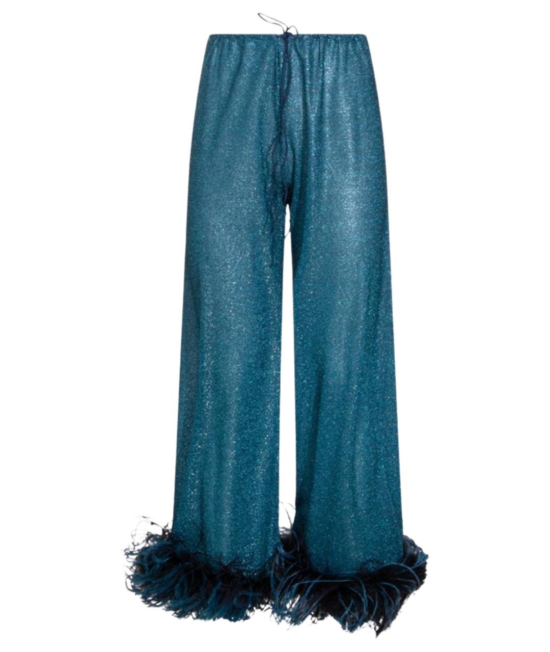 OSEREE Синие полиамидовые прямые брюки, фото 1