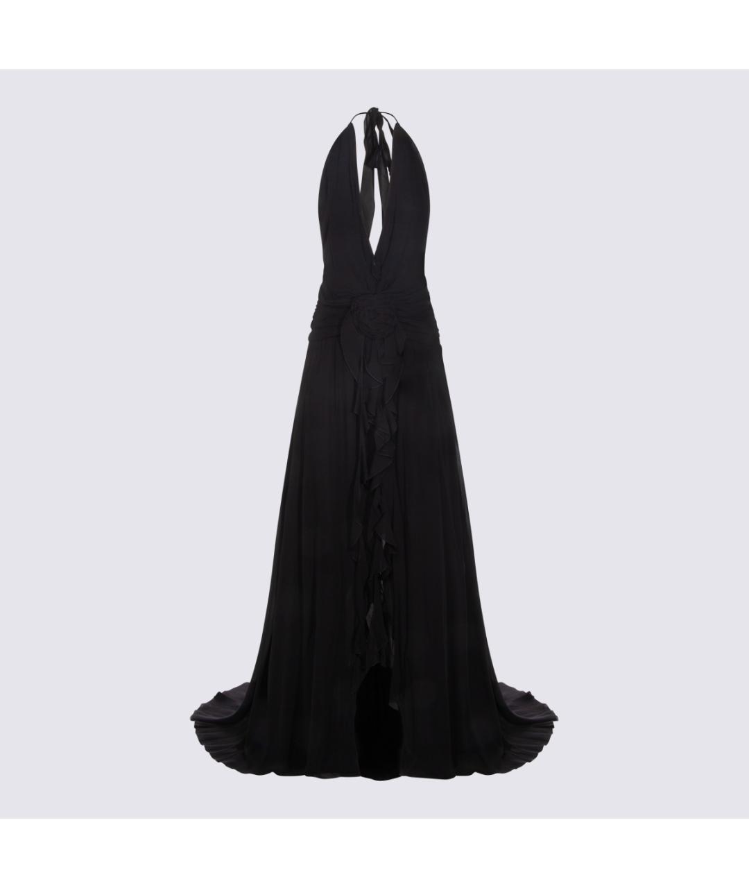 BLUMARINE Черное вискозное платье, фото 5