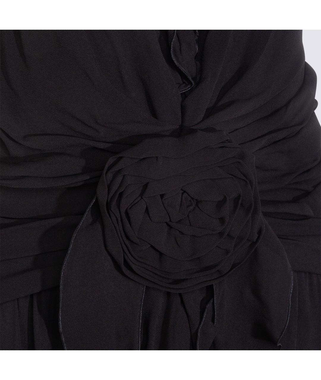 BLUMARINE Черное вискозное платье, фото 3